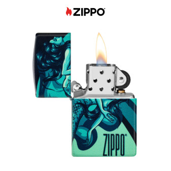 Accendino Zippo Premium 48605 Mermaid Design Antivento
