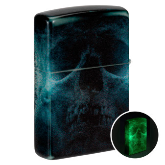 Accendino Zippo Premium 48562 Compass Ghost Luminoso al Buio
