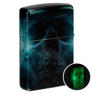 Accendino Zippo Premium 48562 Compass Ghost Luminoso al Buio