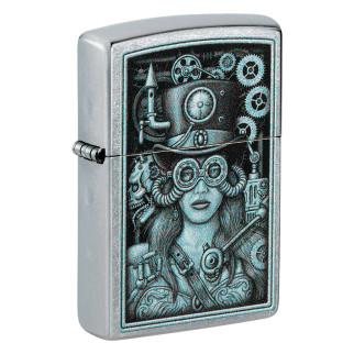 Accendino Zippo 48387 Streampunk Design Ricaricabile Antivento