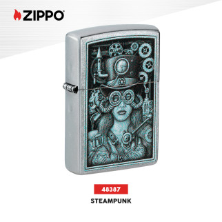 Accendino Zippo 48387 Streampunk Design Ricaricabile Antivento