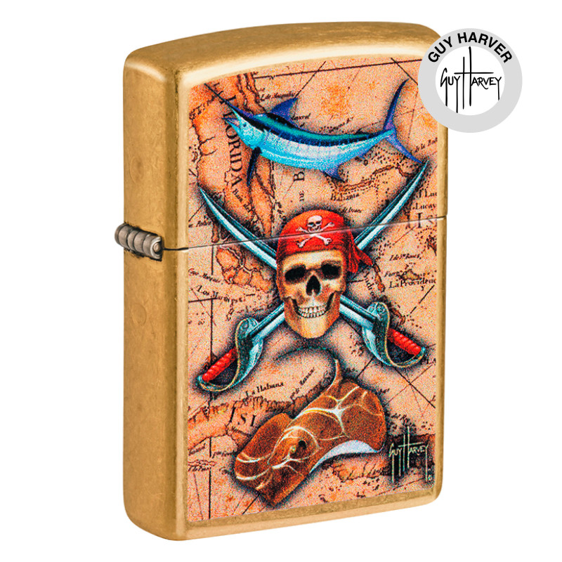 Accendino Zippo mod. 48966 Guy Harvey Ricaricabile Antivento