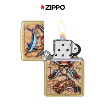 Accendino Zippo mod. 48966 Guy Harvey Ricaricabile Antivento