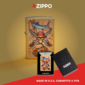 Accendino Zippo mod. 48966 Guy Harvey Ricaricabile Antivento