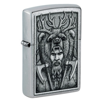 Accendino Zippo 48731 Barbarian Design Ricaricabile Antivento