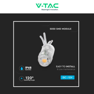 VT-50501 Modulo con 1 LED SMD 0,24W 12V Impermeabile IP68 V-Tac
