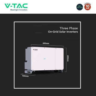 VT-6607100 Inverter 100kW Trifase IP66 Pannelli Solari V-Tac