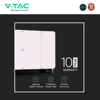 VT-6607100 Inverter 100kW Trifase IP66 Pannelli Solari V-Tac