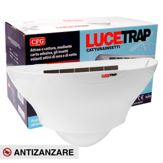 LuceTrap Lampada UV 13W Trappola Adesiva Cattura Insetti 120m² CFG