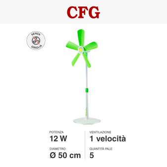 Margarita XL Stand Ventilatore Piantana 12W Magnetico