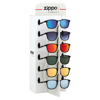 Zippo Espositore da Banco con 9 Occhiali Sole Lenti Colorate OBP-113A