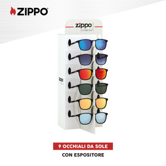 Zippo Espositore da Banco con 9 Occhiali Sole Lenti Colorate OBP-113A
