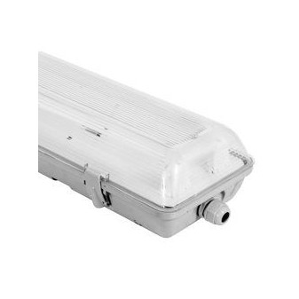 Life Plafoniera Doppia Impermeabile per 2 Tubi LED T8 da 120cm - mod.