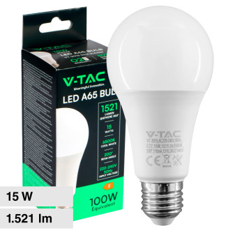 VT-2015 Lampadina LED E27 15W Bulb A65 Goccia SMD V-Tac