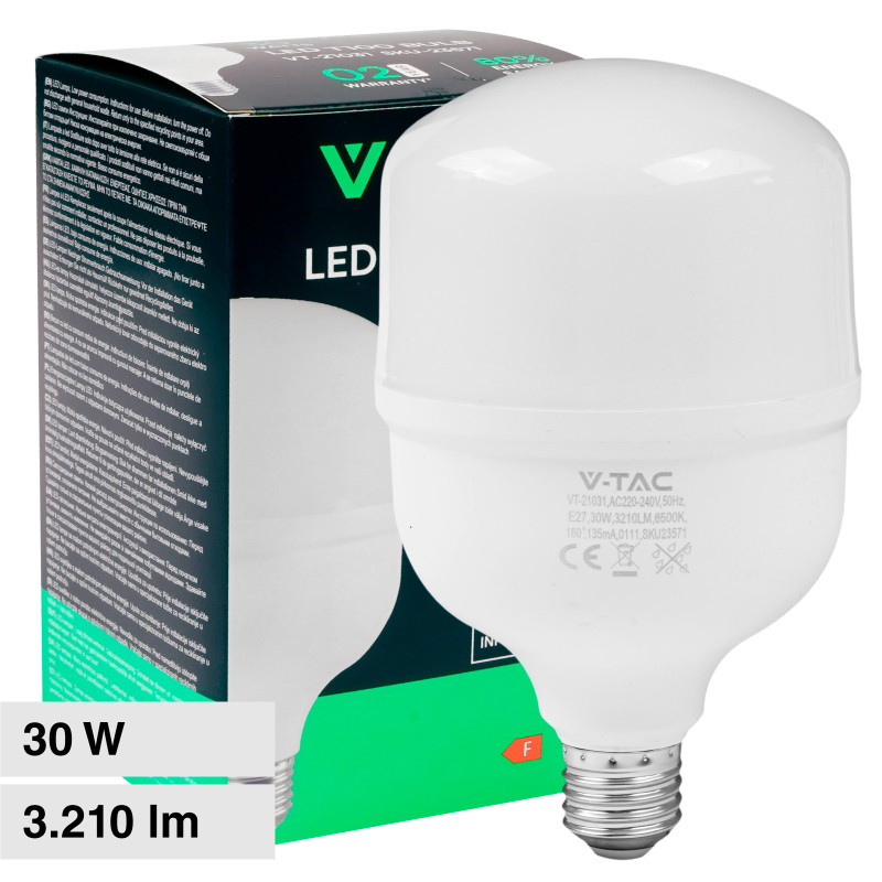 V-Tac VT-21031 Lampadina LED E27 Hi-Power 30W T100 SMD