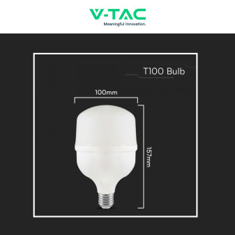 V-Tac VT-21031 Lampadina LED E27 Hi-Power 30W T100 SMD