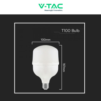 V-Tac VT-21031 Lampadina LED E27 Hi-Power 30W T100 SMD