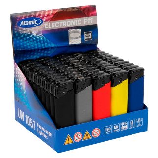 Atomic Electronic F11 Accendino Tinta Unita Soft Touch 50 Accendini