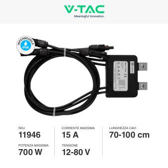 V-Tac VT-SUN-XL02-A Ottimizzatore Moduli Fotovoltaici 700W V-Tac