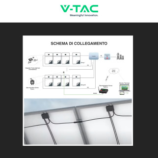 V-Tac VT-SUN-XL02-A Ottimizzatore Moduli Fotovoltaici 700W V-Tac