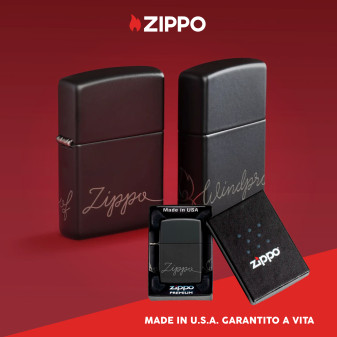 Accendino Zippo mod. 48979 Zippo Corsivo Design Ricaricabile