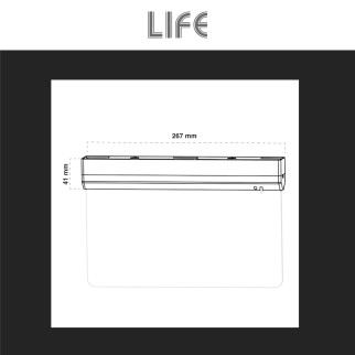 Life Lampada LED Uscita Emergenza SE+SA Self Test mod.39.LED0630