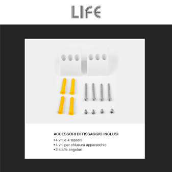 Life Lampada LED Uscita Emergenza SE+SA Self Test mod.39.LED0630