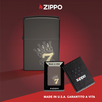 Accendino Zippo mod. 48913 Fantasia Lucky 7 Design