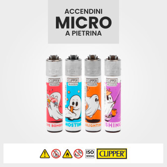 Clipper Micro Accendino a Pietrina Lots Of Laughs 4 Accendini
