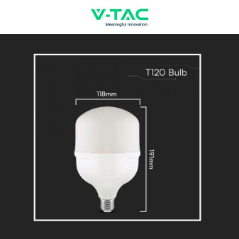 V-Tac VT-21040 Lampadina LED E27/E40 Hi-Power 40W T120 SMD