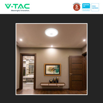 VT-13CCT Plafoniera 3in1 LED Rotonda 12W SMD Chip Samsung V-Tac Pro