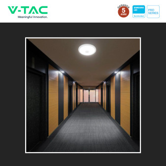 VT-13CCT Plafoniera 3in1 LED Rotonda 12W SMD Chip Samsung V-Tac Pro