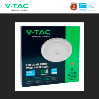 VT-13CCT Plafoniera 3in1 LED Rotonda 12W SMD Chip Samsung V-Tac Pro