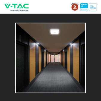 VT-81003 Plafoniera 3in1 LED Quadrata 12W SMD Chip Samsung V-Tac Pro