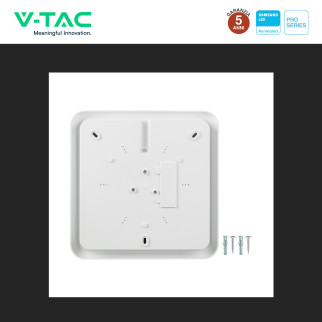 VT-81003 Plafoniera 3in1 LED Quadrata 12W SMD Chip Samsung V-Tac Pro