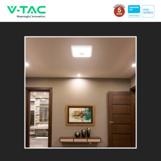 VT-81003 Plafoniera 3in1 LED Quadrata 12W SMD Chip Samsung V-Tac Pro