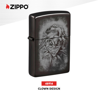 Accendino Zippo 48914 Clown Design Antivento Ricaricabile
