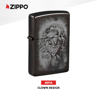 Accendino Zippo 48914 Clown Design Antivento Ricaricabile