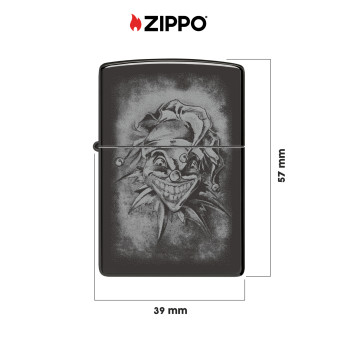 Accendino Zippo 48914 Clown Design Antivento Ricaricabile