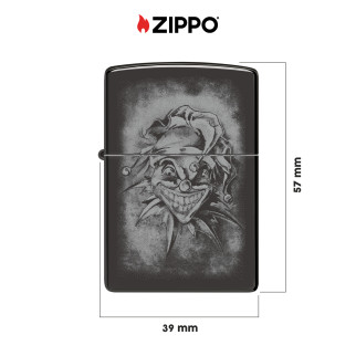 Accendino Zippo 48914 Clown Design Antivento Ricaricabile
