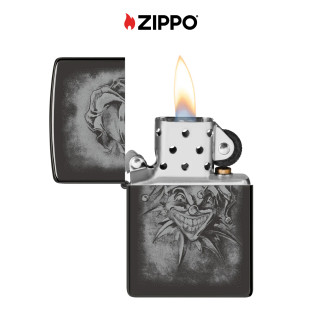 Accendino Zippo 48914 Clown Design Antivento Ricaricabile
