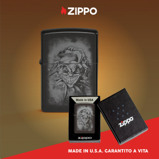 Accendino Zippo 48914 Clown Design Antivento Ricaricabile