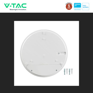 VT-81004 Plafoniera 3in1 LED Rotonda 15W SMD Chip Samsung V-Tac Pro