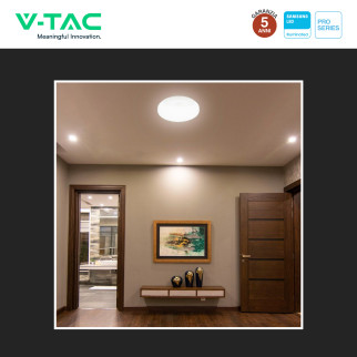 VT-81004 Plafoniera 3in1 LED Rotonda 15W SMD Chip Samsung V-Tac Pro
