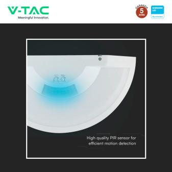 VT-81005 Plafoniera LED Mezza Luna 10W SMD Chip Samsung V-Tac