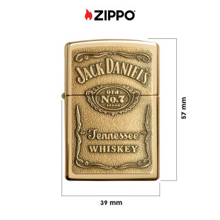 Accendino Zippo mod.254BJD-428 Jack Daniel's Antivento