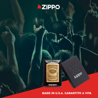Accendino Zippo mod.254BJD-428 Jack Daniel's Antivento