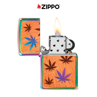 Accendino Zippo 29903 Woodchuck USA Leaves Ricaricabile