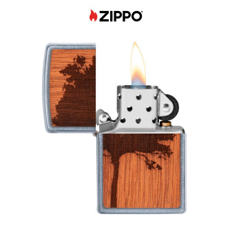Accendino Zippo 49099 Woodchuck USA Lighter & Bottle Opener Combo