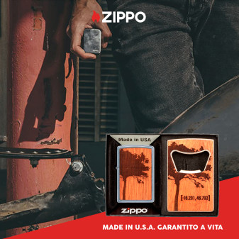 Accendino Zippo 49099 Woodchuck USA Lighter & Bottle Opener Combo